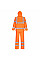 H448 Orange Hi-Vis Packaway Rain Suit