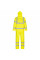 H448 Yellow Hi-Vis Packaway Rain Suit