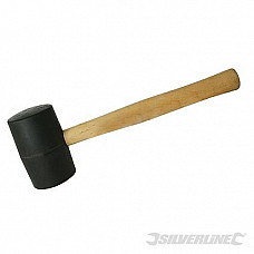 Silverline Black Rubber Mallet