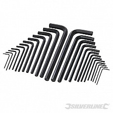 Silverline Hex Key Long Series Set 25pce