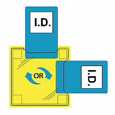 ID20 Clear Dual ID Holder - Sew-On