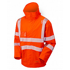 DARTMOOR ISO 20471 Cl 3 EcoViz 10K Breathable Bomber Jacket HV ORANGE