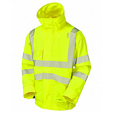 DARTMOOR ISO 20471 Cl 3 EcoViz 10K Breathable Bomber Jacket HV YELLOW