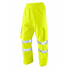 INSTOW ISO 20471 Cl 1 Breathable Cargo Overtrouser HV YELLOW