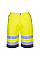 L043 Yellow/Navy Hi-Vis Lightweight Polycotton Shorts