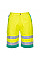 L043 Yellow/Teal Hi-Vis Lightweight Polycotton Shorts