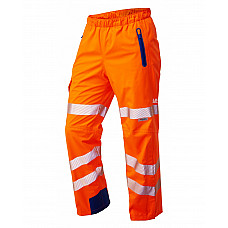 LUNDY ISO 20471 Cl 2 High Performance Waterproof Overtrouser HV ORANGE