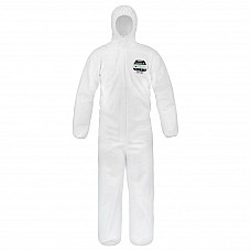 SafeGard GP White Coverall with Hood