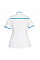 LW22 White/Aqua Medical Maternity Tunic