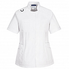 LW22 White Medical Maternity Tunic