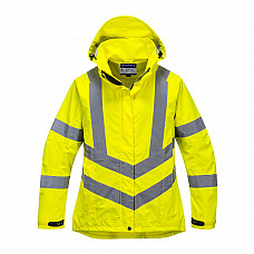 LW70 Yellow Hi-Vis Women's Breathable Rain Jacket