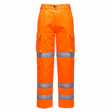 LW71 Orange Hi-Vis Women's Three Band Work Trousers