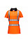 LW72 Orange/Black Hi-Vis Women's Cotton Comfort Pro Polo Shirt S/S