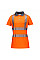 LW72 Orange/Grey Hi-Vis Women's Cotton Comfort Pro Polo Shirt S/S