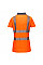 LW72 Orange/Grey Hi-Vis Women's Cotton Comfort Pro Polo Shirt S/S