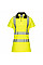 LW72 Yellow/Black Hi-Vis Women's Cotton Comfort Pro Polo Shirt S/S