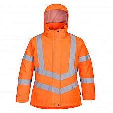 LW74 Orange Hi-Vis Women's Winter Jacket