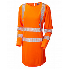 LILLY ISO 20471 Women's Class 3 Coolviz Ultra Modesty Tunic HV ORANGE