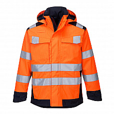 MV70 Orange/Navy Modaflame Rain Multi Norm Arc Jacket