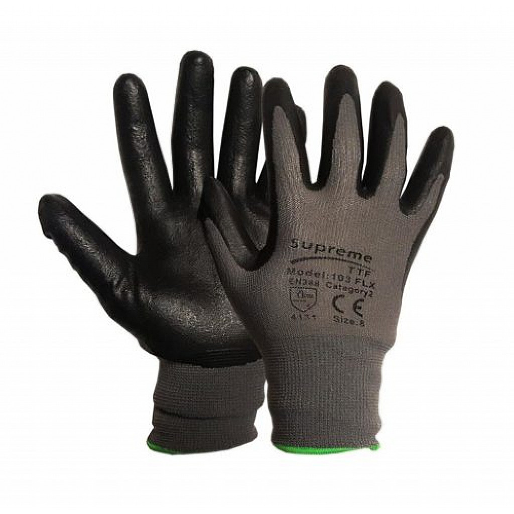 Supreme TTF Nitrile Foam Palm General Safety Glove | Regus.Supply