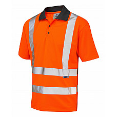 ROCKHAM ISO 20471 Cl 2 Coolviz Polo Shirt (EcoViz) HV ORANGE