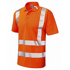 BROADSANDS ISO 20471 Cl 2 Coolviz Ultra Polo Shirt HV ORANGE