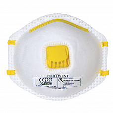 P101 White FFP1 Valved Respirator (Pk10)