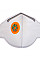 P153 White FFP1 Valved Dolomite Fold Flat Respirator (Pk20)