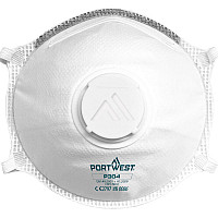 P304 White FFP3 Valved Dolomite Light Cup Respirator (Pk10)