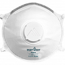 P304 White FFP3 Valved Dolomite Light Cup Respirator (Pk10)