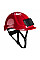 PB55 Red Endurance Badge Holder Helmet