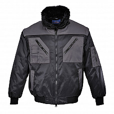 PJ20 Black/Grey Two Tone Pilot Jacket