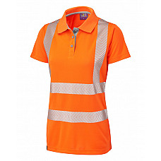 PIPPACOTT ISO 20471 Cl 2 Coolviz Plus Women's Polo Shirt HV ORANGE