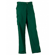 Bottle Green Polycotton Twill Trousers (Tall)