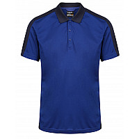 New Royal / Navy Contrast Quick Wicking Polo Shirt