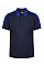 Navy/ New Royal Contrast Quick Wicking Polo Shirt