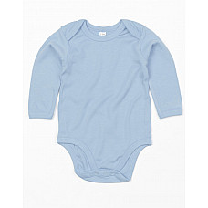 Dusty Blue Baby Long Sleeve Bodysuit