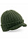 Olive Green Peaked Beanie