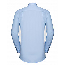 Light Blue Men's Long Sleeve Tailored Coolmax® Shirt