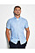 Light Blue Slim Fit Short Sleeve Workwear Oxford Shirt