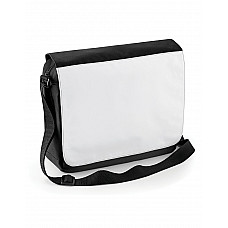 Black Sublimation Messenger Bag