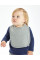 Heather Grey Melange Baby Bib