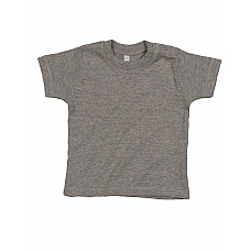 Organic Heather Grey Melange Baby T