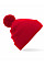 Classic Red Original Pom Pom Beanie