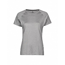 Grey Melange Ladies' CoolDry Tee