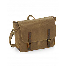 Desert Sand Heritage Waxed Canvas Messenger