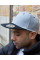 Heather Grey/Black Bronx Original Flat Peak Snap Back Dual Colour Cap