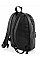 Black Faux Leather Fashion Backpack