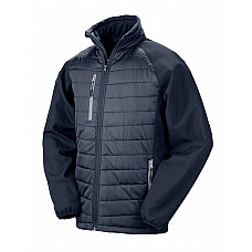 Navy/Grey Compass Padded Softshell Jacket