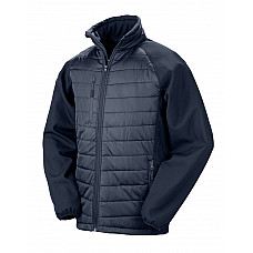 Navy/Navy Compass Padded Softshell Jacket